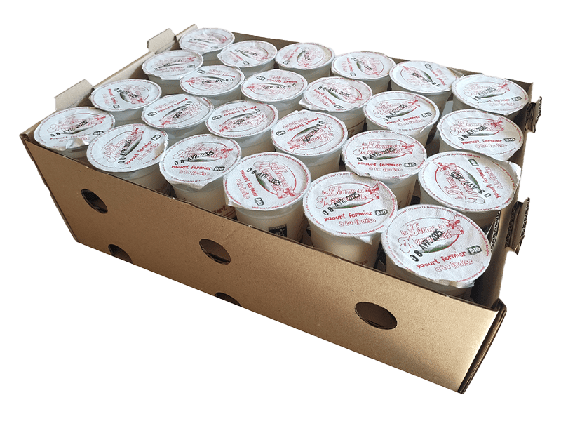 La Ferme du Mornantais, produits fermiers en agriculture biologique à Mornant, près de Lyon | Yaourts fruits x48