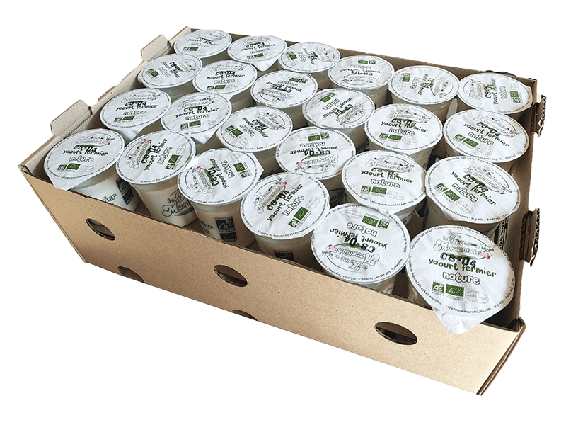 La Ferme du Mornantais, produits fermiers en agriculture biologique à Mornant, près de Lyon | Yaourts nature x48
