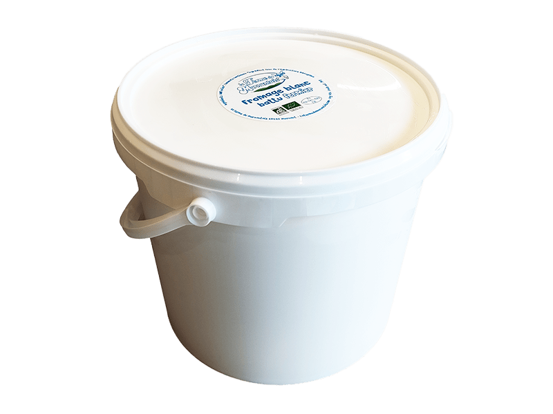 La Ferme du Mornantais, produits fermiers en agriculture biologique à Mornant, près de Lyon | Fromage blanc battu 5kg