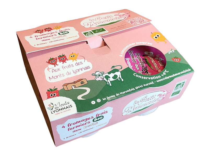 La Ferme du Mornantais, produits fermiers en agriculture biologique à Mornant, près de Lyon | Fromages frais fermiers x4